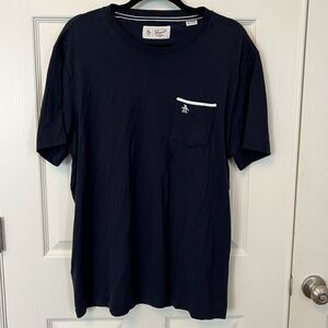 Original Penguin By Munsingwear Men's Medium Navy Short Sleve T-Shirt Size XL